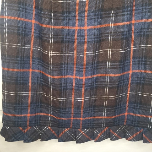 Cabi Heritage Plaid Skirt Style #742 Pleated Trim - Picture 9 of 12